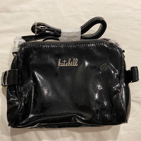 Kate Hill Handbags - Kate hill ➰ BNWT ladies Sabrina side bow black long adjustable straps S